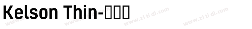 Kelson Thin字体转换